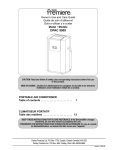 Danby DPAC9009 Operating instructions