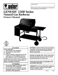 Weber Genesis 2300 NG Owner`s manual