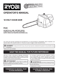 Ryobi P542 Operator`s manual