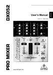 American DJ PRO MIX User`s manual