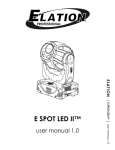 Elation SP4LED User manual