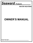 Seaward 74556 Owner`s manual