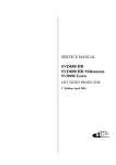 Sim2 SVD800 Teatro Service manual