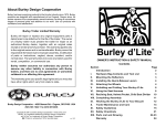 Burley d'lite Owner`s manual