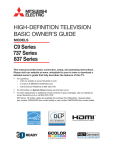 Mitsubishi Electric WD-65737 Operating instructions