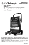 Schumacher Electric SE-4225-CA Operating instructions