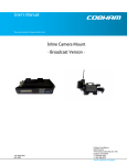 COBHAM Inline Camera Mount Broadcast Versioin User`s manual