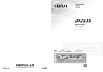 Clarion DXZ535 Owner`s manual