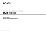 Denon DVD 2930CI Operating instructions