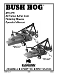 Bush Hog 720 Operator`s manual