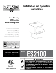 Earth Stove ES2100 Specifications