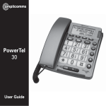 Amplicomms PowerTel 30 User guide