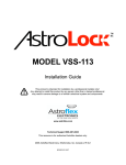 AstroStart Security System VSS-113 Installation guide