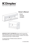 Dimplex VF5452L Owner`s manual
