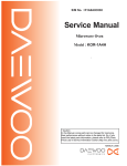 Daewoo KOR-1A4H Service manual