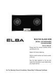 Elba EGH-B9330G Owner`s manual