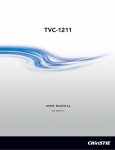 Christie TVC-1211 User manual