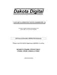 Dakota Digital STR6D Service manual
