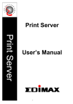 Edimax Print Server User`s manual