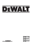 DeWalt DW770 Technical data