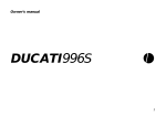 Ducati 996S Owner`s manual