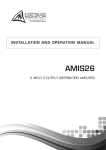 AUSTRALIAN MONITOR AMIS26 Specifications