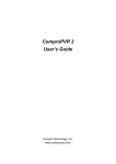 COMPRO U900 - START UP GUIDE User`s guide