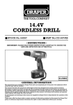 Draper Cordless Drill Owner`s manual