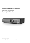 mie cctv H.264 Digital Video Recorder Instruction manual