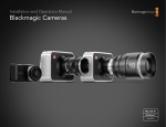 Blackmagicdesign Blackmagic Cinema Camera Specifications