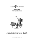Series 1500 Installer`s Reference Guide