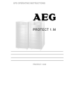 AEG 61000M Operating instructions