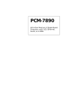 Aaeon PCM-7890 Instruction manual