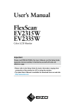 Eizo FLEXSCAN EV2335W - User`s manual