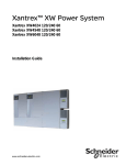 Schneider Electric Xantrex XW Installation guide