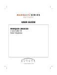 Marquis 2802CID User guide