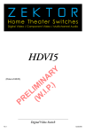 Zektor HDVI5 Specifications
