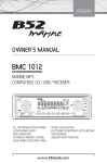 B52 marine BMC 1012 Owner`s manual