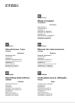 Euro-Kitchen SPAGNA VETRO 218 Series Operating instructions