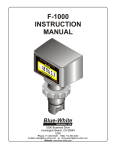 White 1000 Instruction manual
