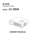 Eiki LC-XB28 Owner`s manual