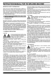 R-Tech TIG315 Instruction manual