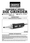 Draper DG528V Owner`s manual