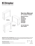 Dimplex DF2307SS Service manual