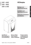 Dimplex SIH 6ME Operating instructions