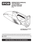 Ryobi P710 Operator`s manual