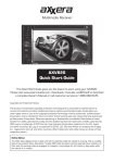 Dual AXXERA AXV820 Owner`s manual