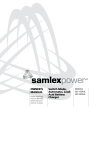 Samlexpower SEC-1250UL Owner`s manual