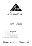 AUSTRALIAN MONITOR AM1200 Specifications