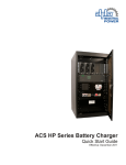 Argus Switched Mode Battery Charger Specifications